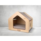Noya House Sade – Minimal Ahşap Kedi & Köpek Evi - Antrasit