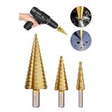 NOYİSKA Kademeli 3lü Panç Seti 4-12mm, 4-20mm, 4-32mm sacDemir Alüminyum Delme Pancı Delik Açma Pançı