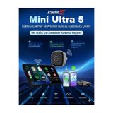 NOYO CARLİNKİT Mini Ultra 5 yeni WİFİ 6 2026 Versiyon Bluetooth 5.4 Kablosuz CarPlay Adaptörü TAK ÇALIŞTIR