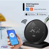 Noyo No.1s Wifi Akıllı Kablosuz Dijital Oda Termostatı - SİYAH