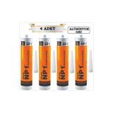NP1 MS POLİMER SİLİKON (ALÜMİNYUM GRİ 4 ADET) SIZDIRMAZ İZOLASYON YAPIŞTIRICI290 ML