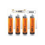NP1 MS POLİMER SİLİKON (KREM 4 ADET) SIZDIRMAZ İZOLASYON YAPIŞTIRICI 290 ML