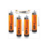 NP1 MS POLİMER SİLİKON SIZDIRMAZ İZOLASYON YAPIŞTIRICI (BEYAZ 4 ADET)290 ML