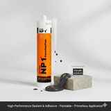 Np1 Polimer Silikon Mastik | Silan Modifiyeli Polimer Yapıştırıcı & Sızdırmazlık | Yüksek Tutunma – Boyanabilir - Antrasit