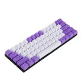 NPKC Beyaz Mor Karışık 61 ANSI Tuş Seti OEM Profil Kalın PBT Tuş Başlığı MX Switches Mekanik Oyun Klavyesi için Uygun (Sadece Tuş Kapakları)