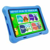 NPO 8" IPS Ekran Android 13.0 A133P 1.8GHz Antişok Çocuk Tableti, Kids Tablet (4GB RAM - 64 GB Kapasite, Mavi, 8 İnç)