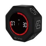 NPO NPT51 Alarmlı G-Sensör Otomatik Zamanlayıcılı Küp Kronometre Pomodoro Motivasyon Saati (Beyaz)