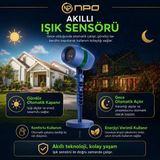 Npo Sh01 Star Shower Kırmızı Yeşil Lazer Işık Projektörü Kumandalı Bahçe Duvar Yıldız Efekti Vitrin