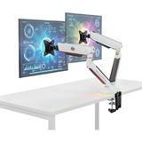 Npo STD54024HLW Elysium 27-35 Inç Iki Kollu Amortisörlü Monitör Standı - Outlet - Siyah