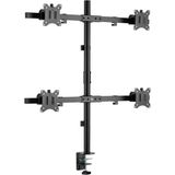 Npo Std5704b 17"-32" Dörtlü Monitör Standı, 2X2 Kurulum, Trader/Yazılımcı Monitör Kolu/Tutucu, 735Mm Direk Yükseklik Ayarlı, Vesa (4X7kg) Te