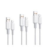 NPO UTL12 60W 1.2m TPE USB to Lightning Hızlı Şarj ve Data Kablosu 3 Adet