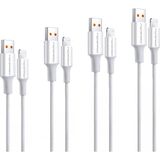 NPO UTL12 60W 1.2m TPE USB to Lightning Hızlı Şarj ve Data Kablosu 4 Adet