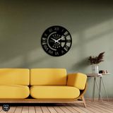 NR Dizayn (227) Roma Rakamlı Metal Duvar Saati 49 X 49