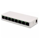 NR4 8 Port Switch LED Işıklı RJ45 100Mbps Ethernet İnternet Dağıtıcı Ağ Hub Ev Ofis İçin (8 Adet 100Mbps RJ45 Port)