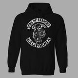 Nrage Sons Of Anarchy Samcro Pamuklu Oversize Sweatshirt Hoodie Erkekler İçin Outdoor Kullanım - Siyah