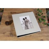 NRCN 10x15 cm 500'lük KotonDesenli Lüks Klasör Tipi Fotoğraf Albümü(Krem) - 10 x 15 cm