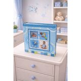 NRCN 10x15 cm Bebek Fotoğraf Albümü – Kalın Kapaklı, Kabartmalı, Değiştirilebilir Ön Fotoğraflı