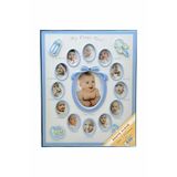 NRCN 240'lık Bebek Fotoğraf Albümü 12 Ay Fotoğraf Çerçevesi Bebek Albümü Mavi