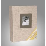 NRCN K57100 13 x 18 CM 100'lük Koton Desenli Fotoğraf Albümü krem