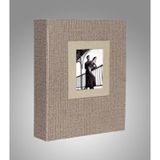 NRCN K57100 13 x 18 CM 100'lük Koton Desenli Fotoğraf Albümü vizon