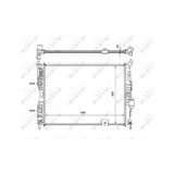 NRF 53846 Motor Radyatörü Qashqai 1,6 (Hr16) 07-13 Manuel (590×451,5×18)