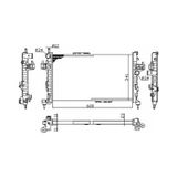 NRF 54753A Motor Su Radyatörü Mekanik Y13Dt Z13Dt Z13Dth Y17Dt Corsa C Tigra B