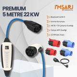Nrgkick 22KW 32A Taşınabilir Şarj Istasyonu (Premium Set 5m Full Adaptör Wifi+Bluetooth)