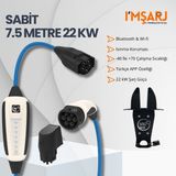 Nrgkick 22KW 32A Taşınabilir Şarj Istasyonu (Sabit Set 7.5m Duvar Askı Aparatı Wifi+Bluetooth)