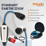 Nrgkick 22KW 32A Taşınabilir Şarj Istasyonu (Standart Plus 5m Ev Prizli Wifi+Bluetooth)