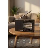NS-8153 Taşınabilir Pilli Cep Radyosu Deprem Çantası Radyosu Am Fm SW-1-6 8 Bandlı Mini Radyo