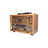 NS-8891 Orta Boy Retro, Nostaljik, Ahşap Tasarım Bluetooth Hoparlörlü, Şarjlı, Taşınabilir Fm/am Destekli Radyo