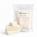 NS-era 1 KG Krem Soya Parafini (Soya Wax) Doğal Mum Parafini