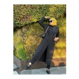 NS Moda Kadın Boğazlı Tunik Pantolon Takım Siyah Model- 487