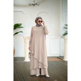 NS Moda Tesettür Alina Takım Vizon-Model 575
