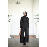 NS Moda Tesettür Ceylin Tulum Siyah-Model 558