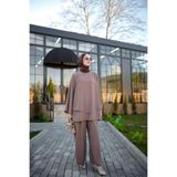NS Moda Tesettür İmza Takım Vizon-Model 565