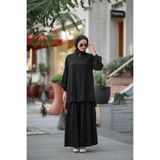 NS Moda Tesettür Lal Takım Siyah-Model 583