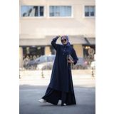 NS Moda Tesettür Saye Takım Lacivert Model- 509