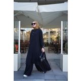 NS Moda Tesettür Saye Takım Siyah Model- 509