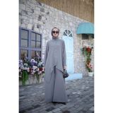 NS Moda Tesettür Serra Takım Gri-Model 571