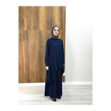 NS Moda Tesettür Serra Takım Lacivert-Model 571