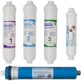 Ns Naturel Naturel Su Arıtma Inlıne Kapalı Kasa Su Arıtma Cihazı Filtresi 5'li Aşamalı Filtre Seti Vontron Membranlı