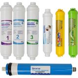 Ns Naturel Naturel Su Arıtma Inlıne Kapalı Kasa Su Arıtma Cihazı Filtresi 7li Aşamalı Filtre Seti (Premium) Standart Membranlı - STANDART MEMBRANLI