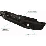 NS Nilser Auto Parts Ford Ranger Çelik Arka Tampon Off Road Ledli Tip 2012 Sonrası