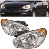 NS Nilser Auto Parts Hyundai Accent Era Sarı Elektırıklı Far Sağ-Sol Set 2007-2009