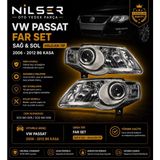 Ns Nilser Auto Parts Passat B6 Far Lambası Set 2006-2011 3C0941005M - Sağ - Sol