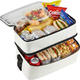 NS Reliable 22 Litre Krem Renkli Yemek Taşıma Termos Buzluk Çanta Su Geçirmez Yalıtımlı
