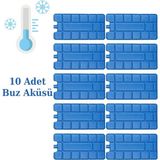 NS Reliable Buz Aküsü Kasedi Ice Box Soğuk Zincir - 10 Adet - Mavi