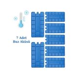 NS Reliable Buz Aküsü Kasedi Ice Box Soğuk Zincir - 7 Adet - Mavi