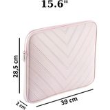 NS Reliable Notebook Laptop Macbook Çantası Suni Deri 15.6" Inç - 800-DÜZ Açık Pembe - 15.6 inç